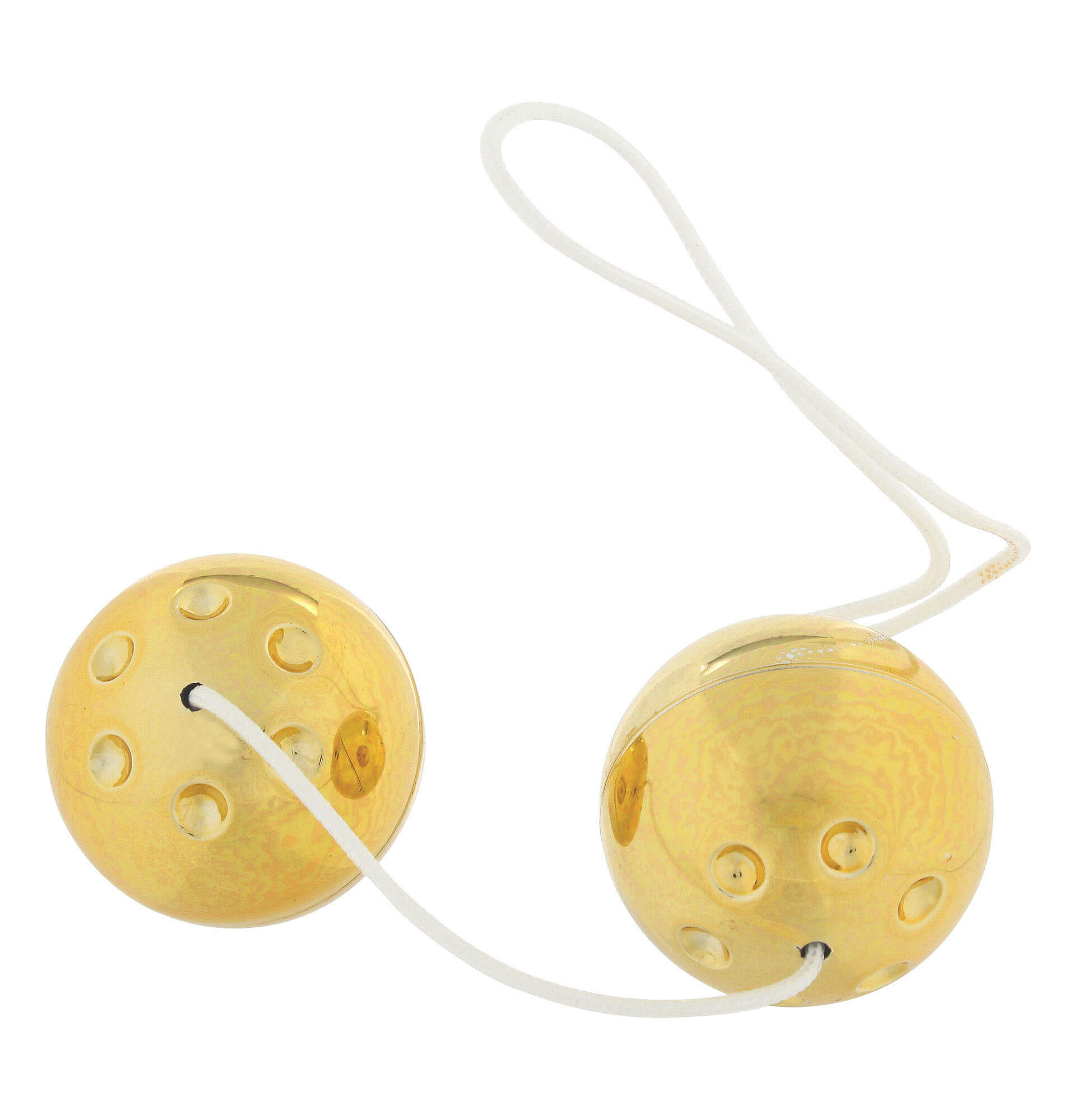 Gold Metal Balls, venušiny kuličky v metalické barvě 3,5 cm