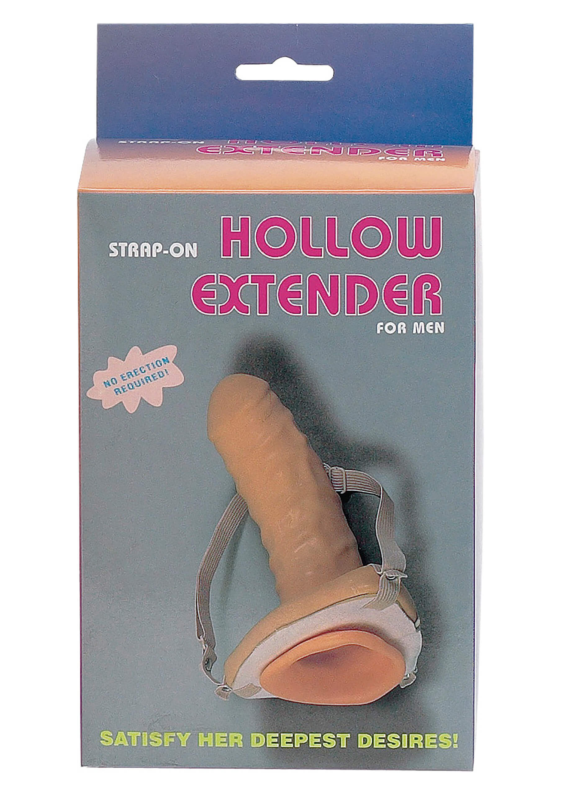 Strap-on Hollow Extender Man, připínací penis pro muže 17x5 cm