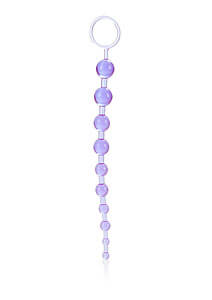 Anal beads X-10 fialové - anální kuličky