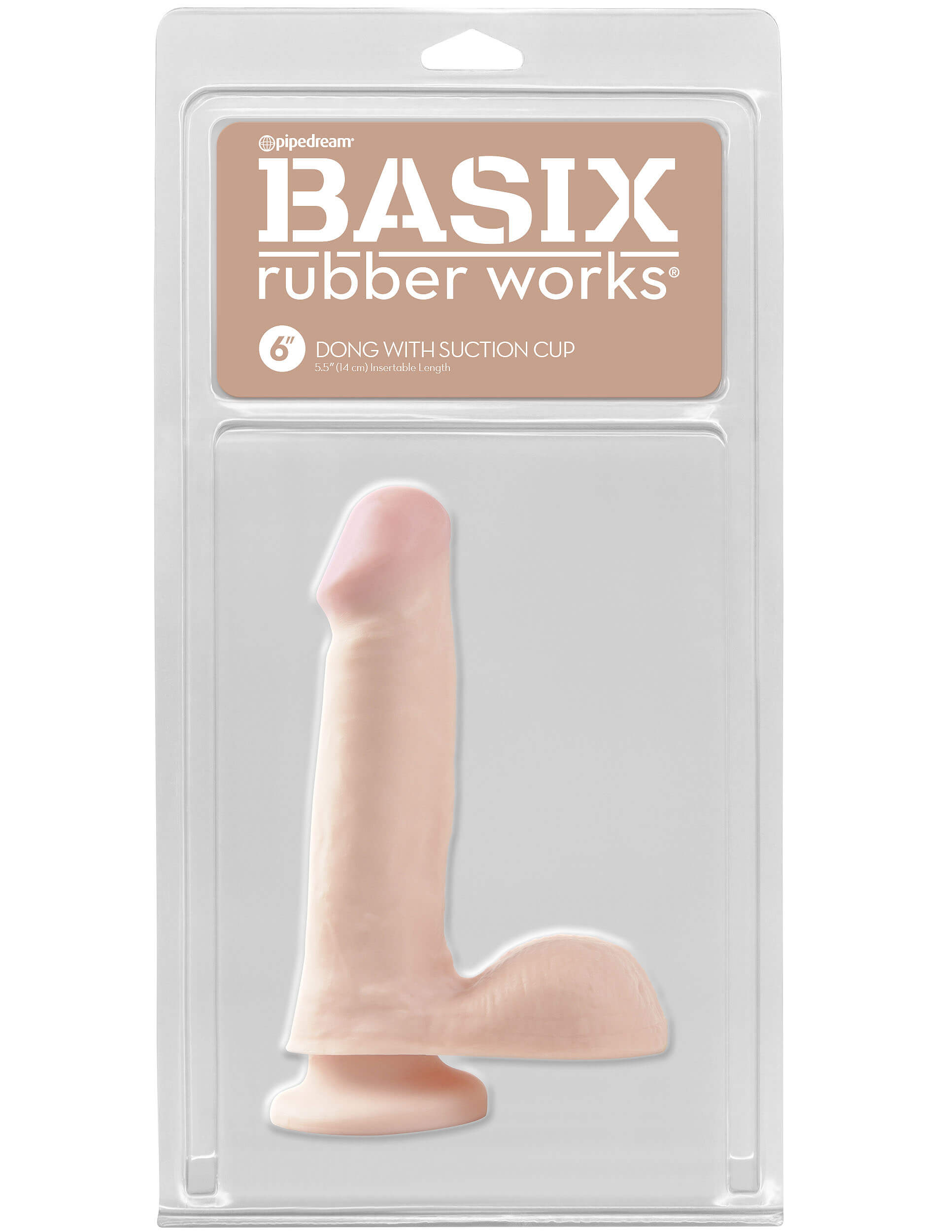Basix Rubber Works 6 Inch dildo s přísavkou