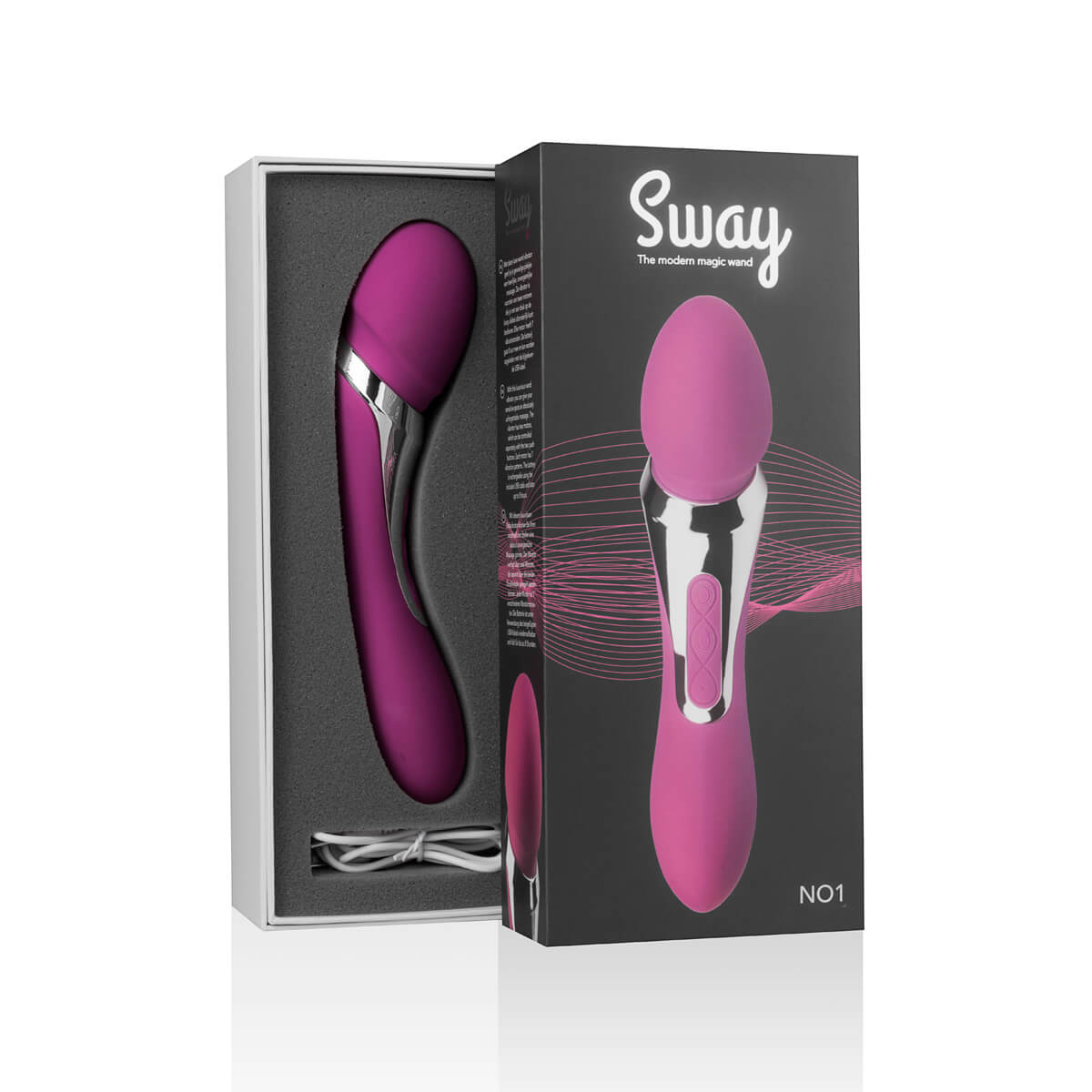 Sway Vibes Wand Vibrator růžový multifunkční vibrátor