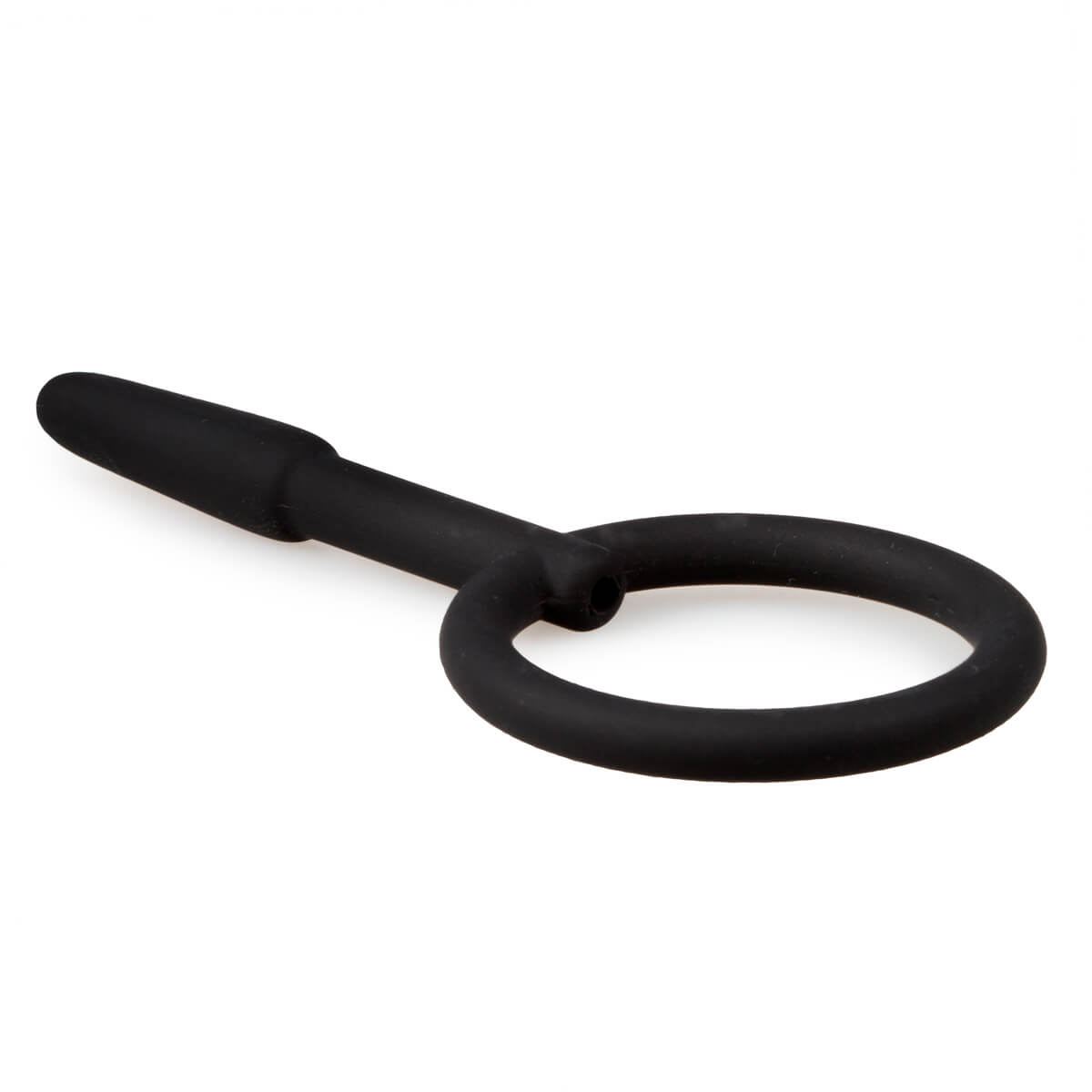 Sinner Gear Hollow Silicone Penisplug With Pullring - dutý silikonový dilatátor s kroužkem