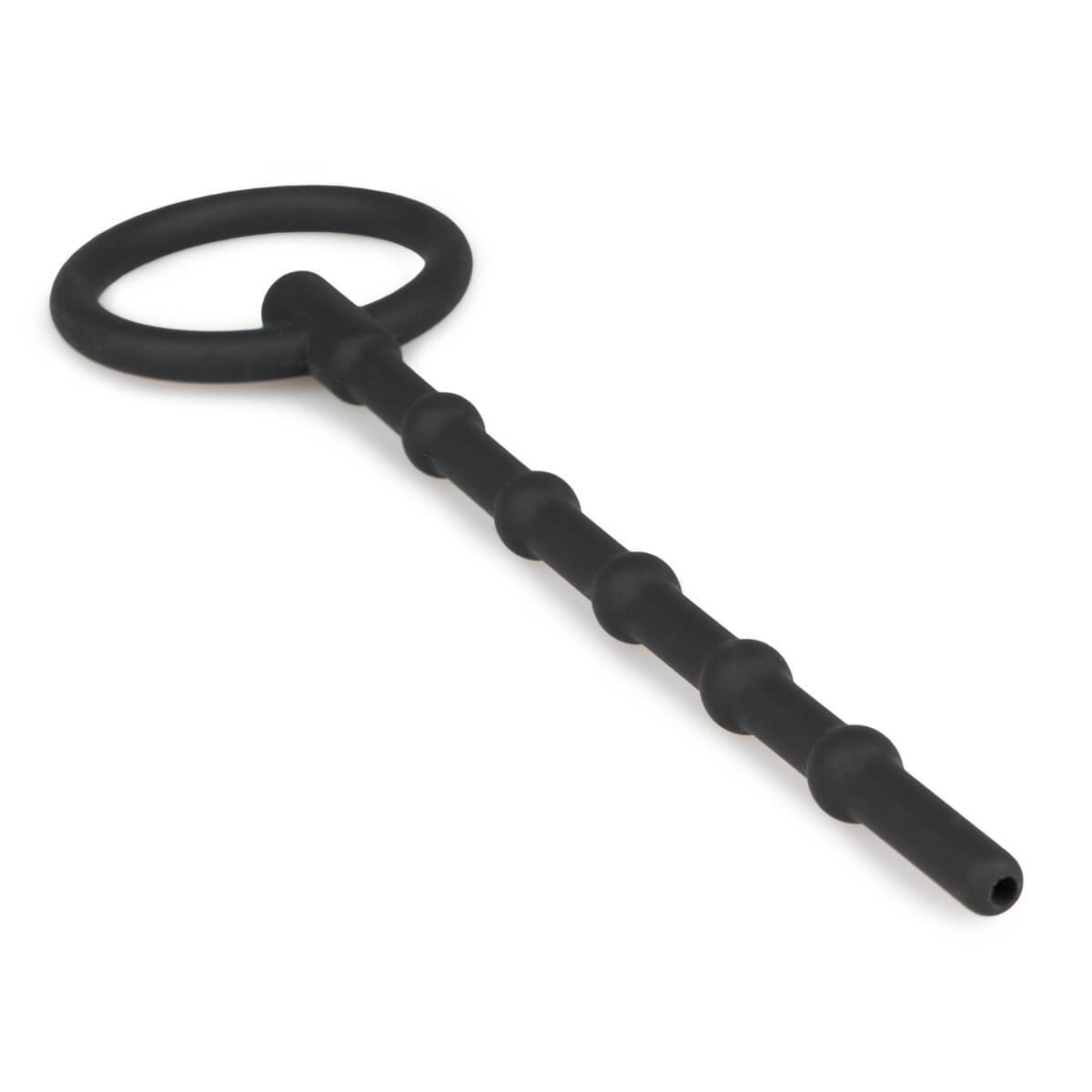 Sinner Gear Long Hollow Silicone Penisplug - perlový dilatátor s dutým tělem