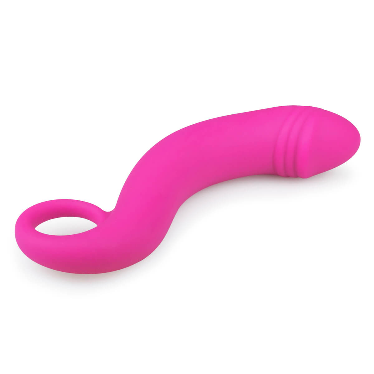 EasyToys Silicone Curved Dong růžový masér prostaty