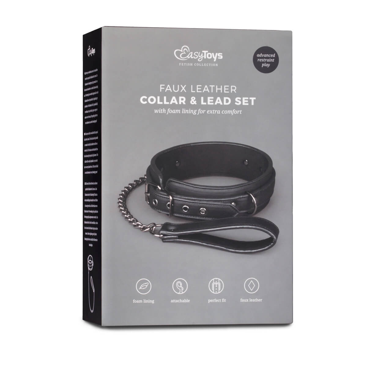 Easytoys Fetish Collection Leather Collar kožený obojek s vodítkem