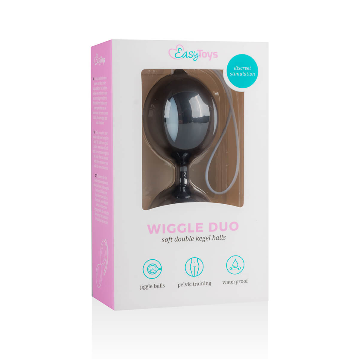 EasyToys Wiggle Duo černé vibrační venušiny kuličky