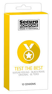 Výběr kondomů 12 kusů Secura Test The Best 