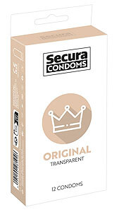 Secura Original 53 mm (12 ks), klasické kondomy