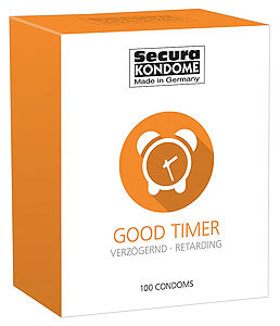 Kondomy oddalující vyvrcholení 100 kusů Secura Good Timer 52 mm