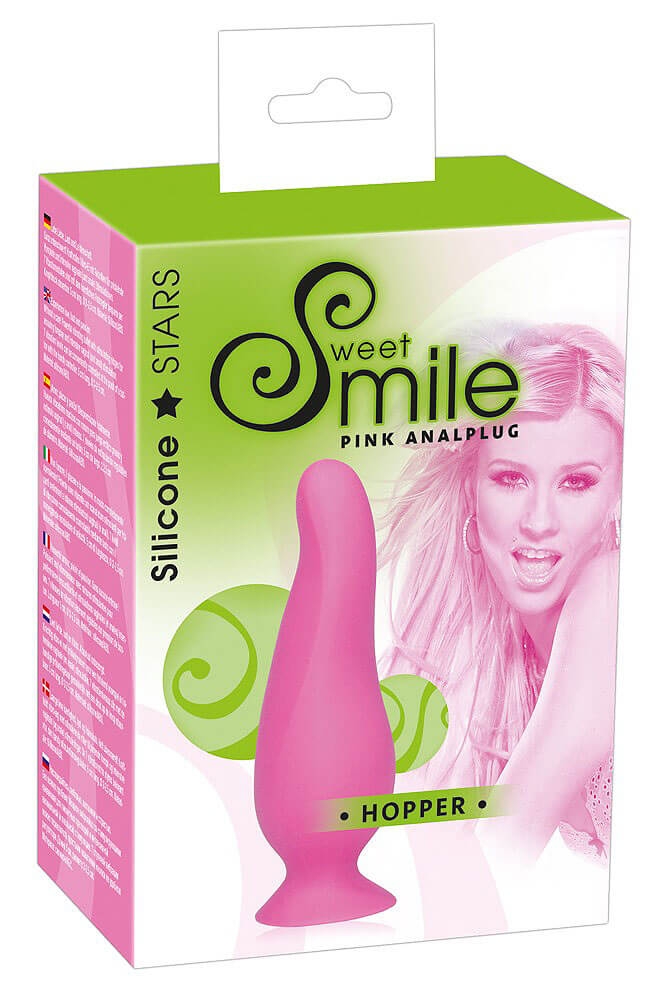 Smile Hopper - anální kolík růžový