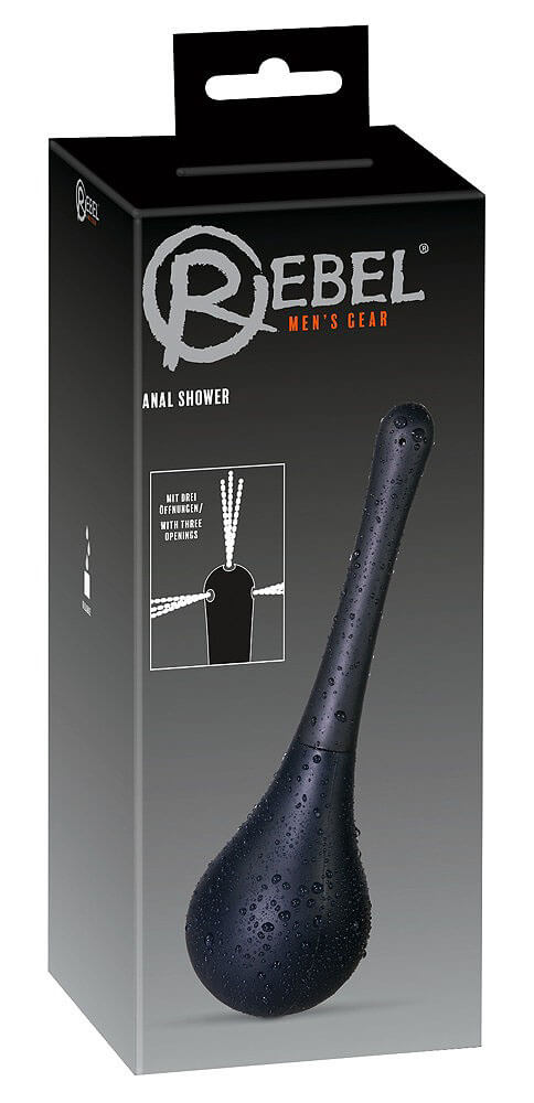 Rebel Anal Shower Black - Anální sprcha
