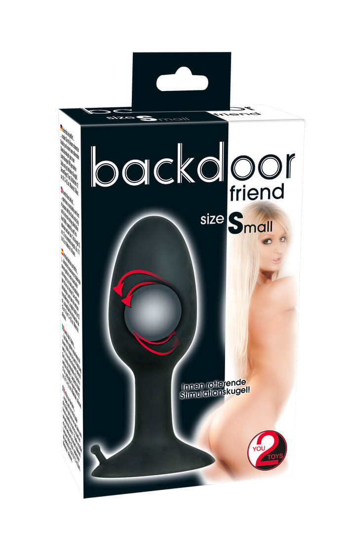 Backdoor Friend Small anální kolík s rotační kuličkou