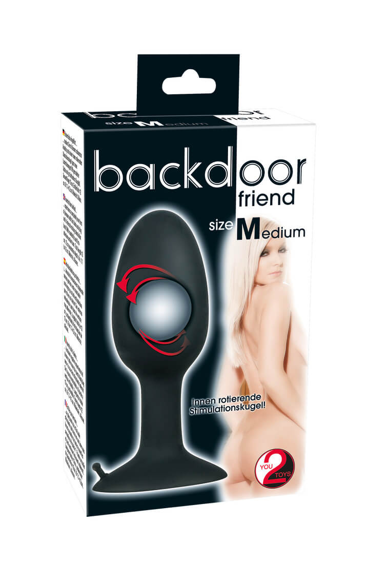 Backdoor Friend Medium anální kolík s rotační kuličkou