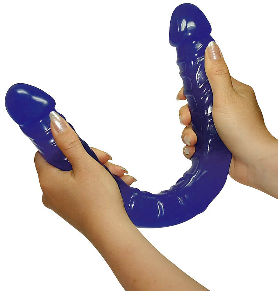 Ultra Dong oboustranné dildo blue