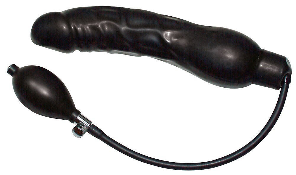 Black Latex Ballon - dildo