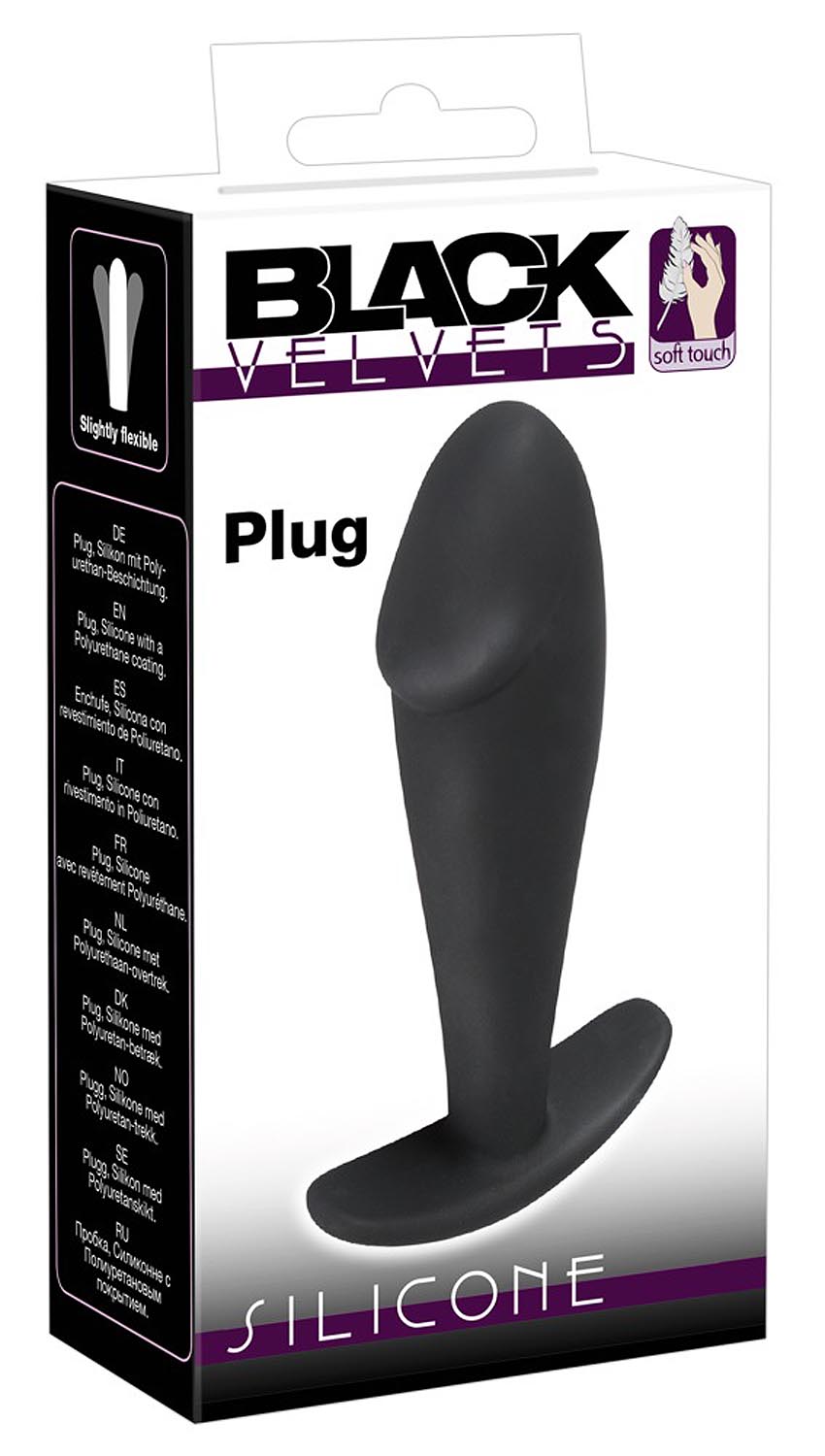 Anální kolík Black Velvets Butt Plug černý