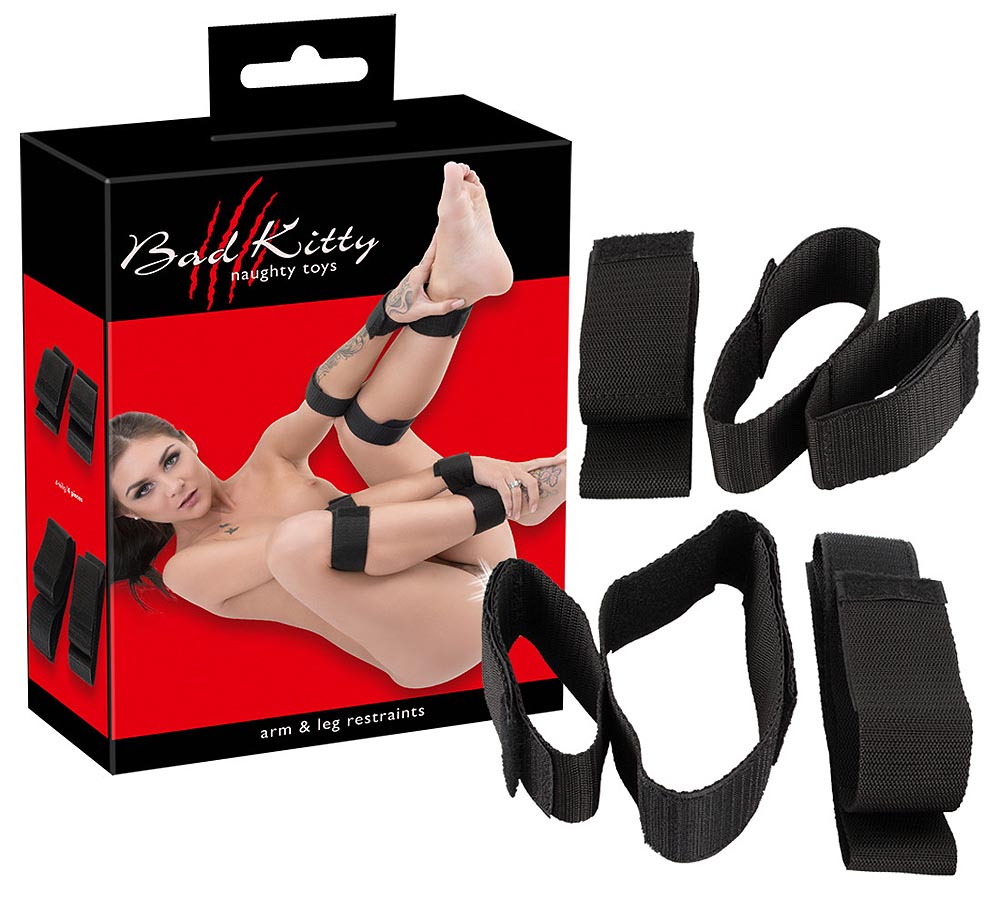 Pásová bondage Bad Kitty Arm and Leg Restraints