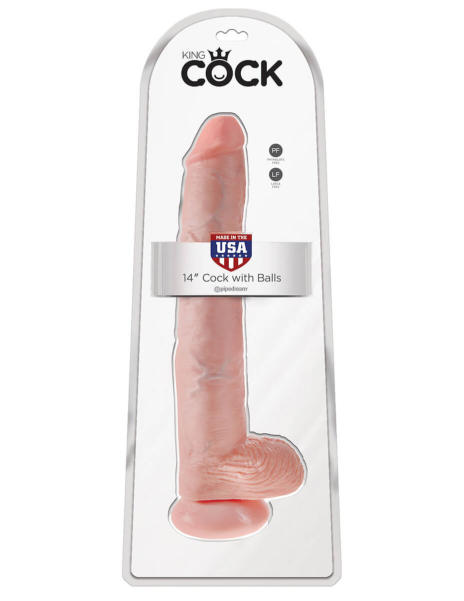 Pipedream King Cock 14" (37 cm) XXL dildo s varlaty