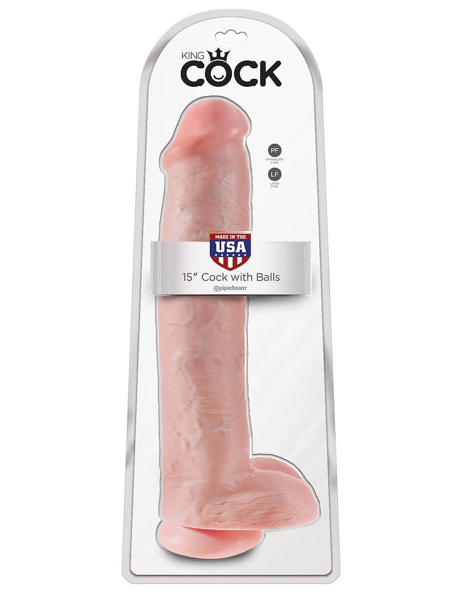 Pipedream King Cock 15" (42 cm) XXL dildo s varlaty