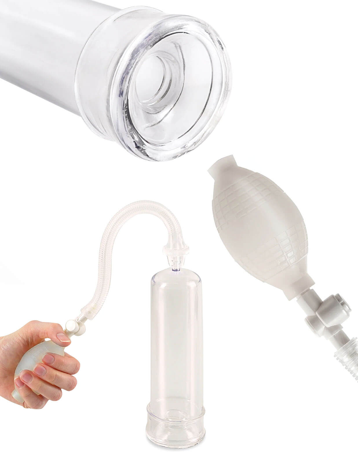 Pump Worx Beginners Power Pump (Clear), vakuová pumpa na penis