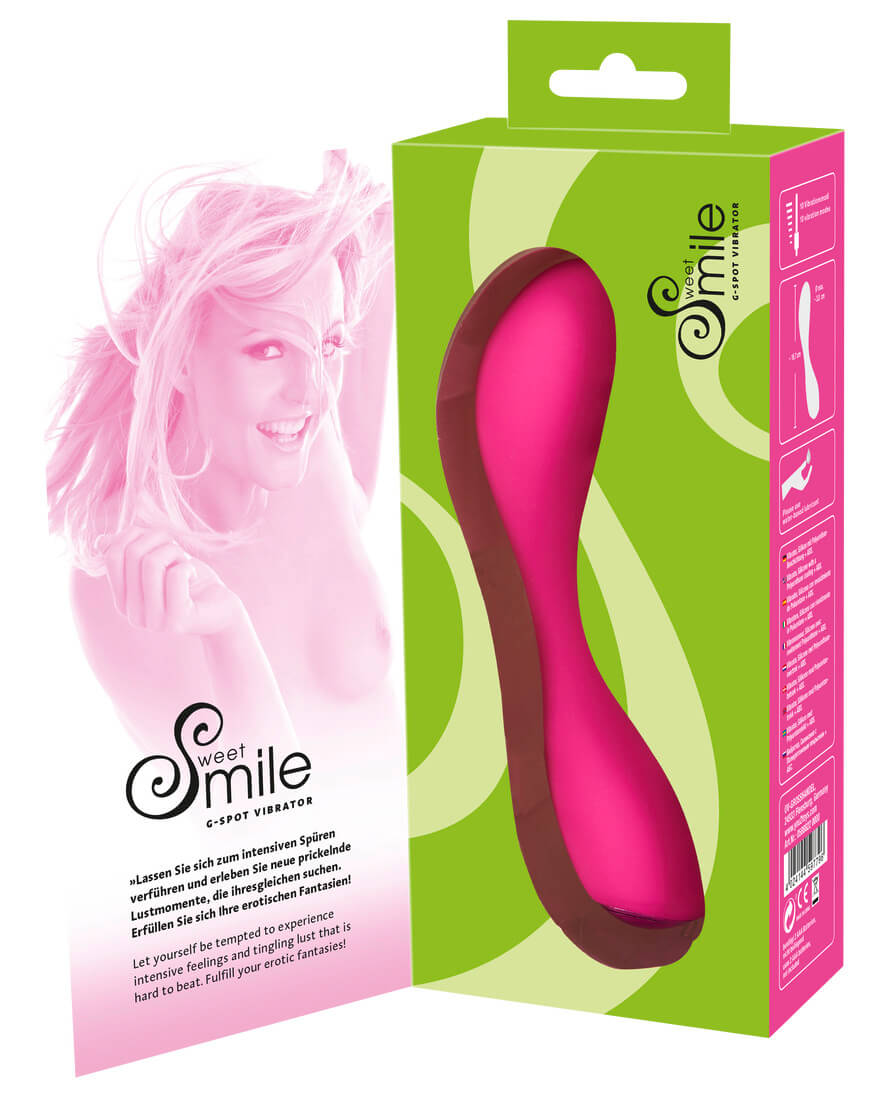 Sweet Smile G-spot Vibrator Pink - ohebný vibrátor k stimulaci G-bodu