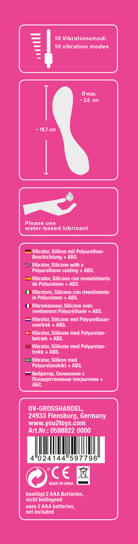 Sweet Smile G-spot Vibrator Pink - ohebný vibrátor k stimulaci G-bodu