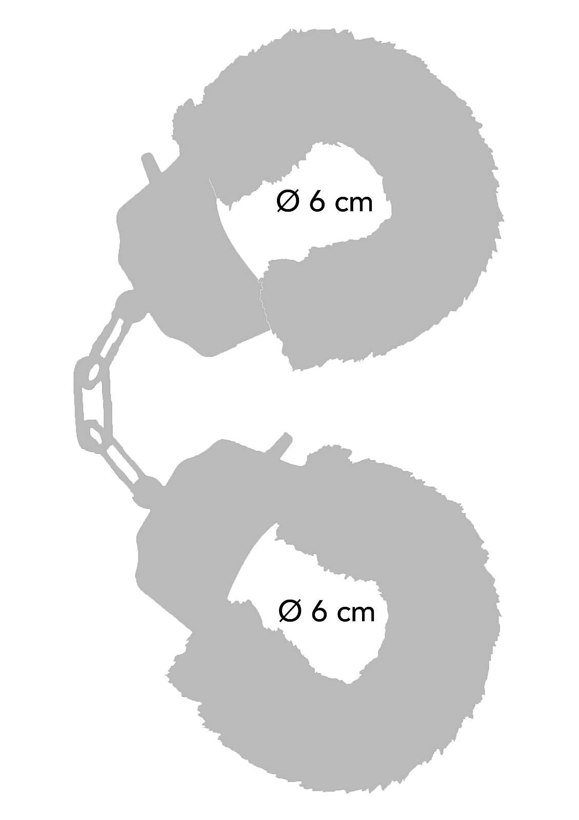 ToyJoy - Pouta s plyší růžové