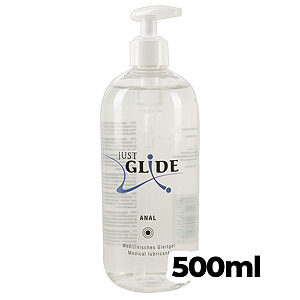 Just Glide Anal 500ml, vodní gel s pumpičkou na anální sex