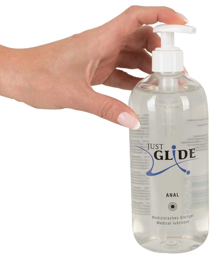 Just Glide Anal 500ml, vodní gel s pumpičkou na anální sex