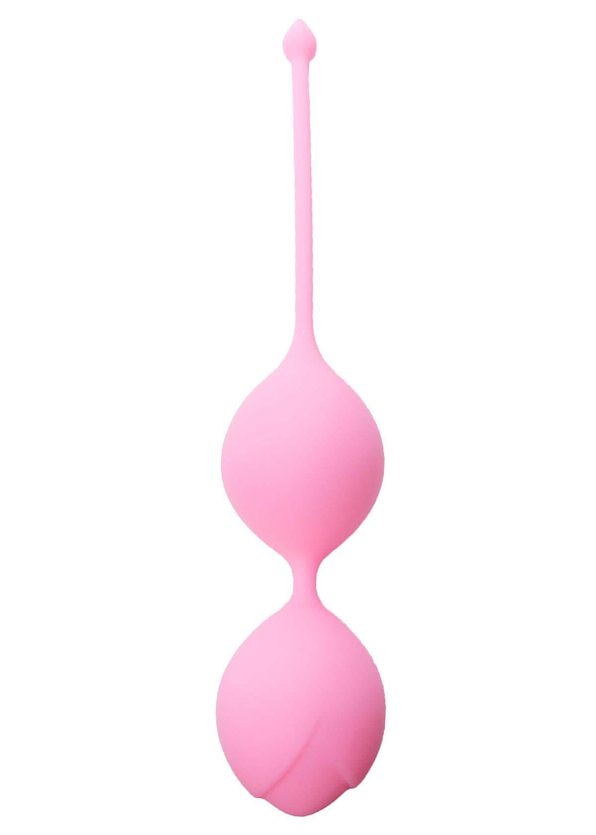 Silikonové vaginální kuličky růžové 36mm 90g