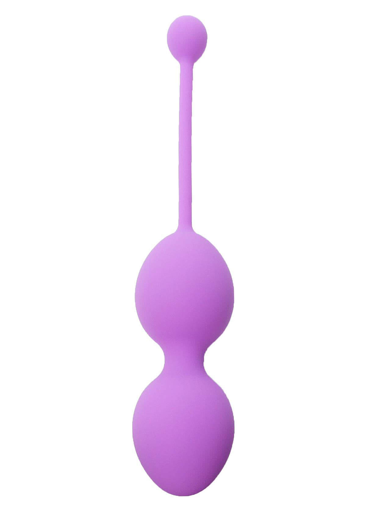 Silikonové vaginální kuličky fialové 32mm 125g