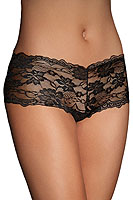 Nezbedné krajkové kalhotky Sexy Kleding Naughty Knicker Lace Hipster černé