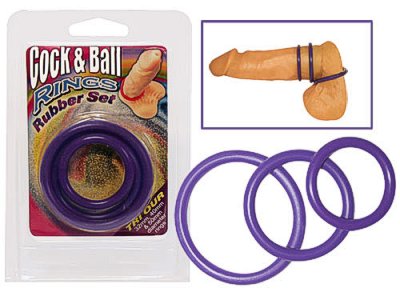 Cock&Ball Rings fialový