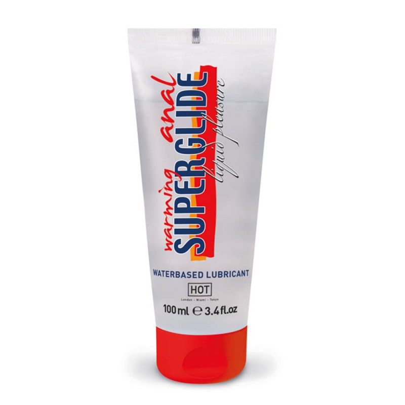 HOT Anal SuperGlide Warming 100ml anální hřejivý gel