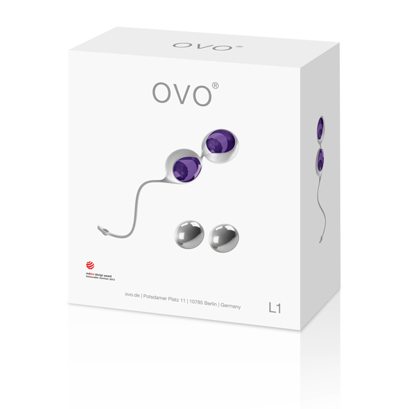 Ovo L1 Love Balls White Purple