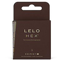 LELO HEX Condoms Respect XL 3 Pack