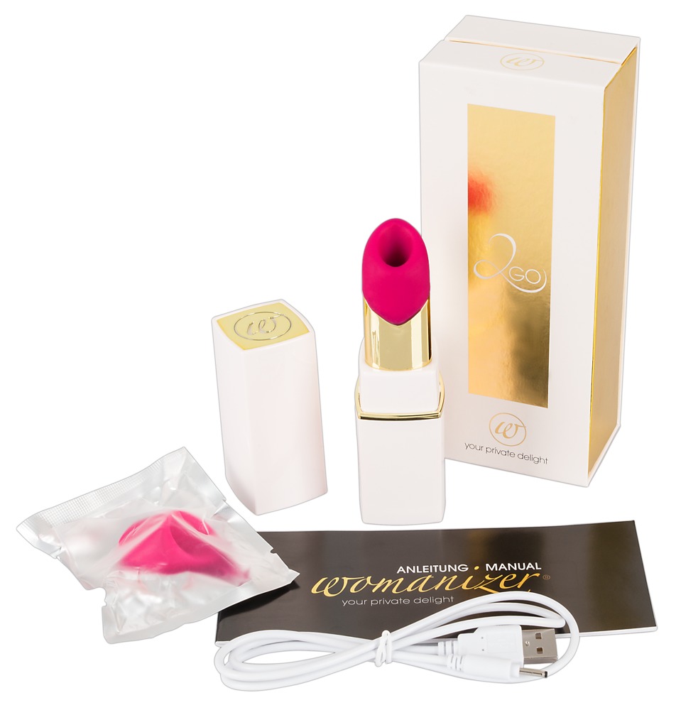 Womanizer 2Go Lipstick White - stimulátor klitoris