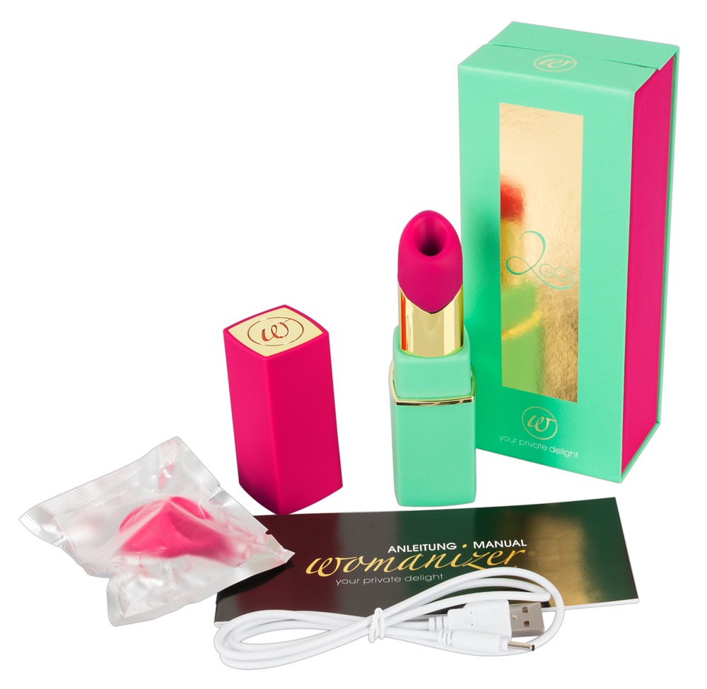 Womanizer 2Go Lipstick Green podtlakový stimulátor klitorisu