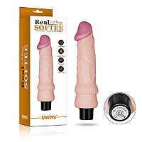 LoveToy REAL SOFTEE Vibrating Dildo 7,8