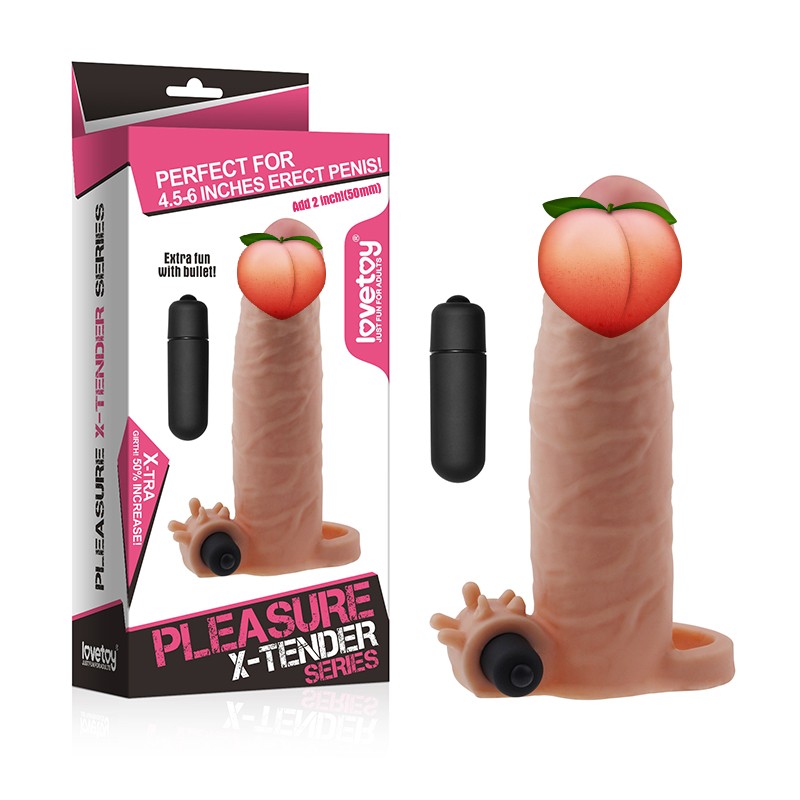 LoveToy Pleasure X-Tender Vibrating Penis Sleeve 1