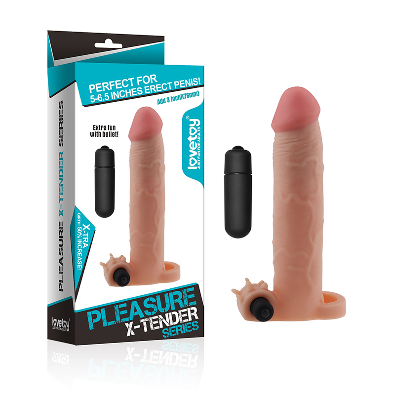 LoveToy Pleasure X-Tender Vibrating Penis Sleeve 5