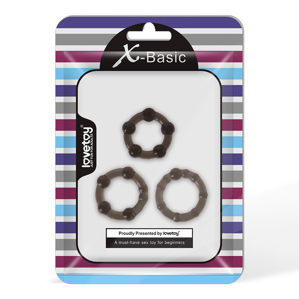 X-Basic Beaded Cockring Set