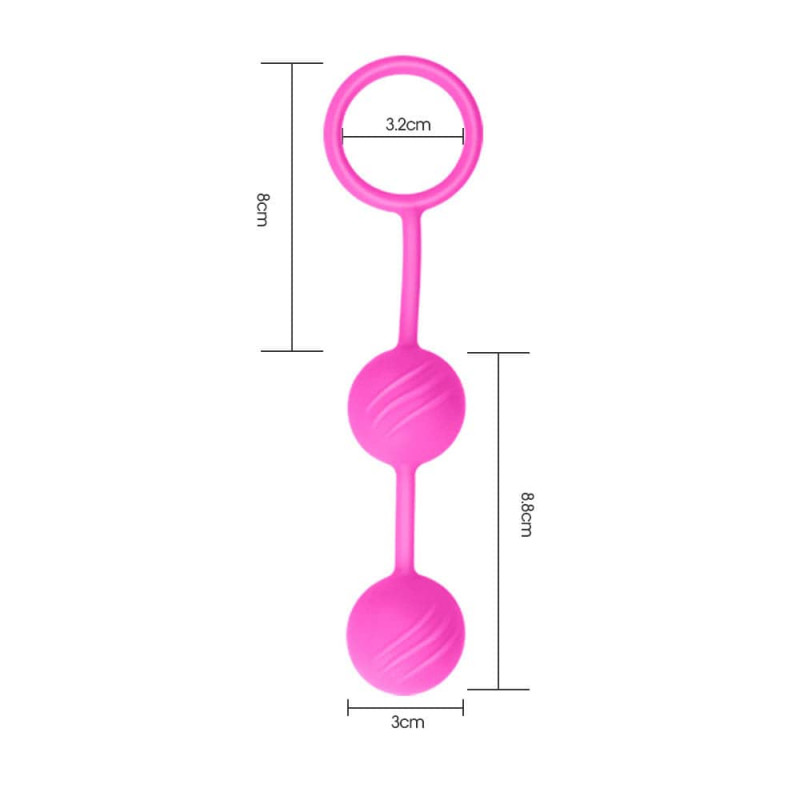 LoveToy Kegel Ball růžové kuličky