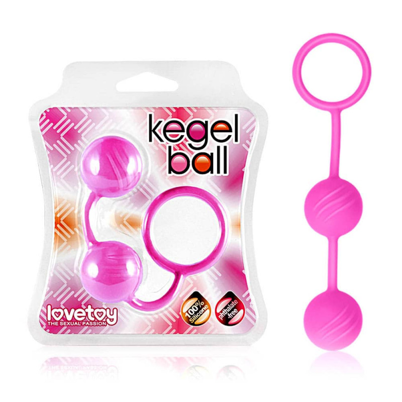 LoveToy Kegel Ball růžové kuličky