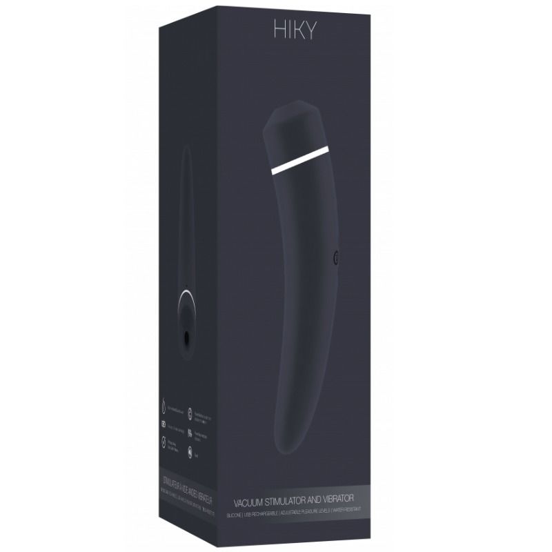 Hiky Vacuum Stimulator and Vibrator Black