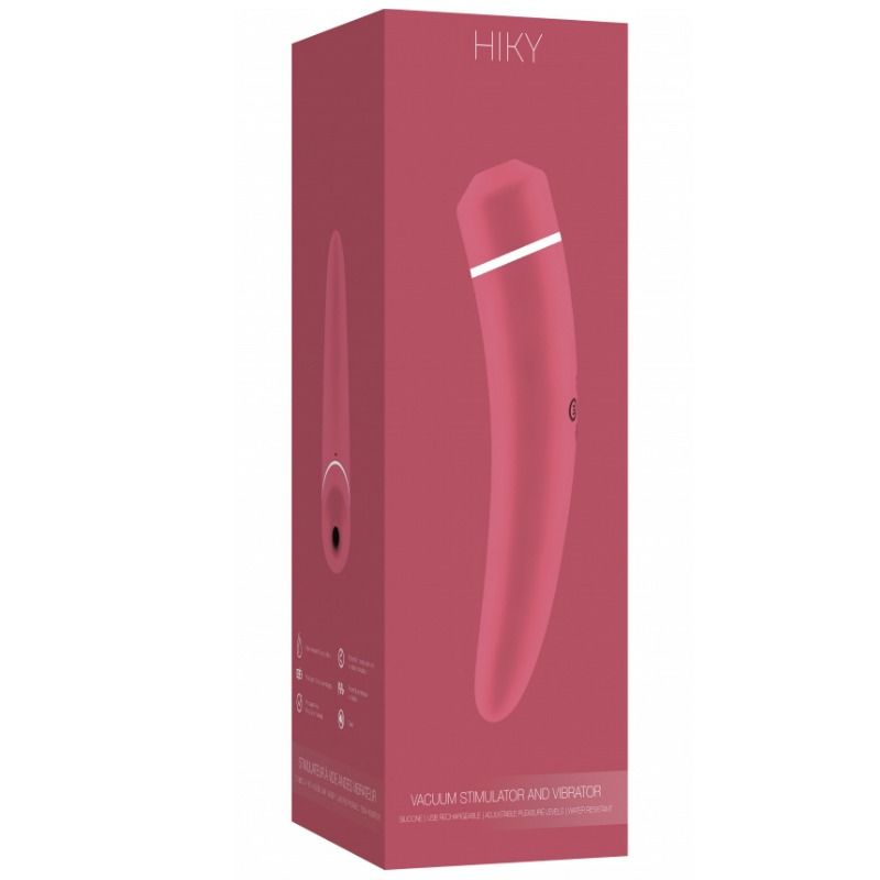 Hiky Vacuum Stimulator and Vibrator Pink