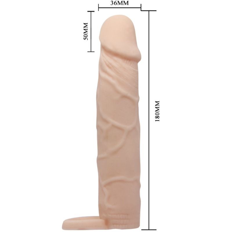 Realistický návlek Pretty Love Penis Sleeve Large 18cm