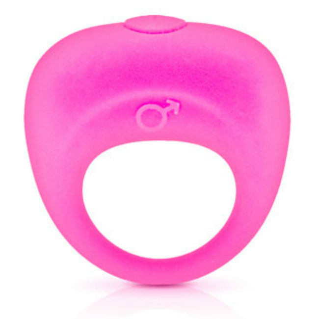 Glamy Vibrating Cockring růžový vibrační kroužek