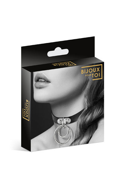 Bijoux Pour Toi Collar Metal Double Ring BDSM