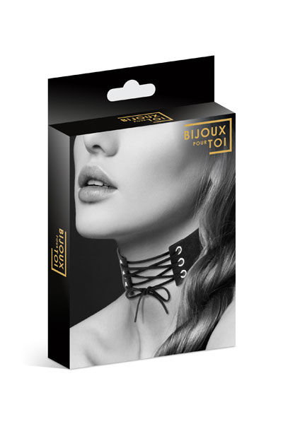 Bijoux Pour Toi Collar Ropes černý obojek